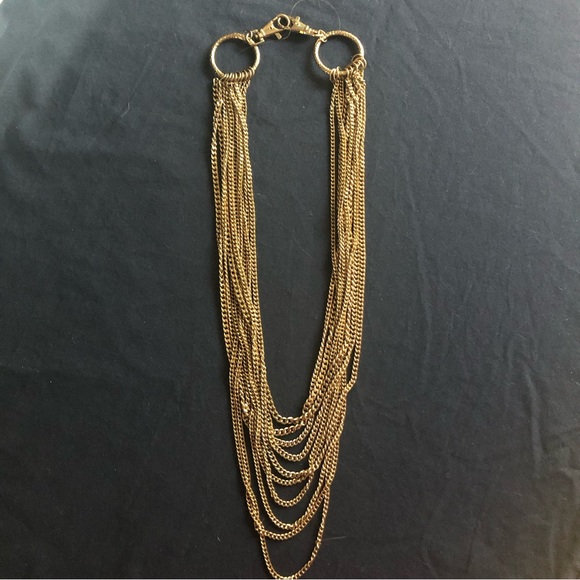 Jewelry - Elegant Gold Multi-Strand Necklace